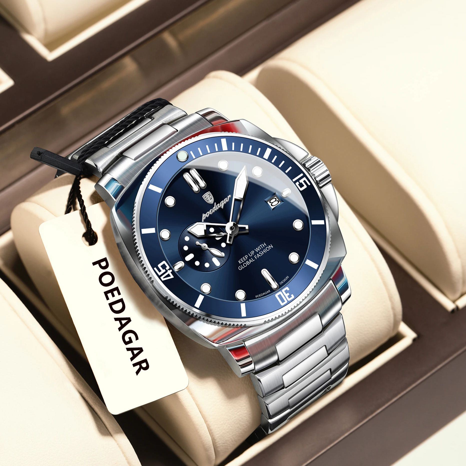 Luxury Watch Longines - POEDAGAR Top Mode Luxus Uhr Für