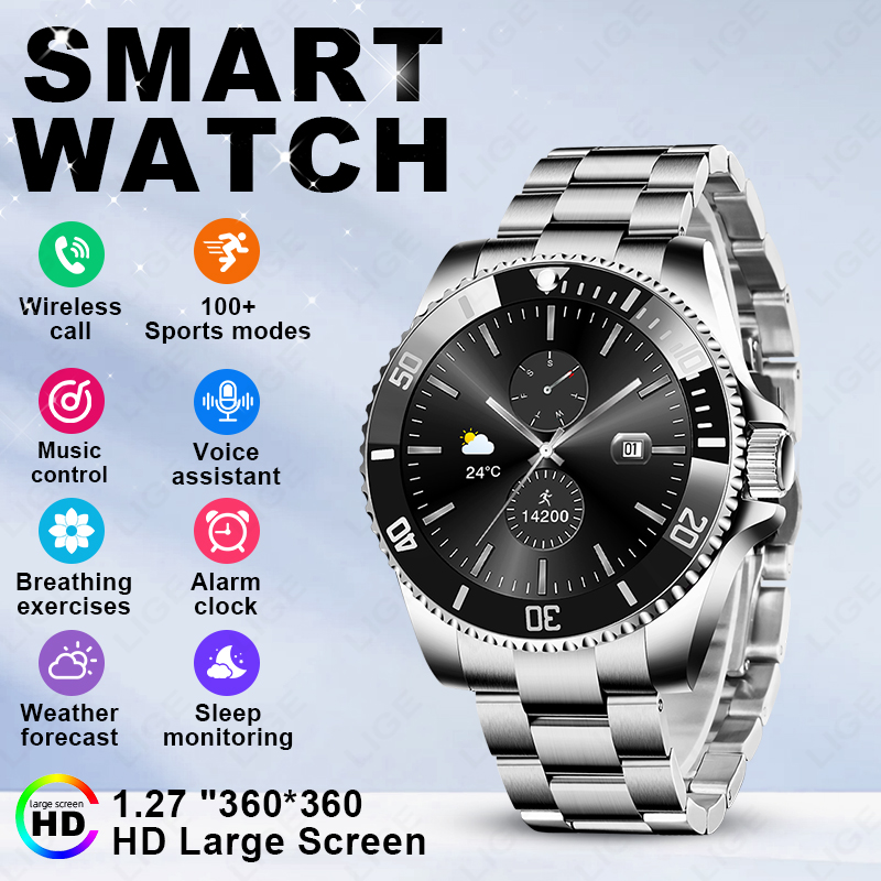 Luxury Watch On Wrist - LIGE 2026 Smartwatch 1,27