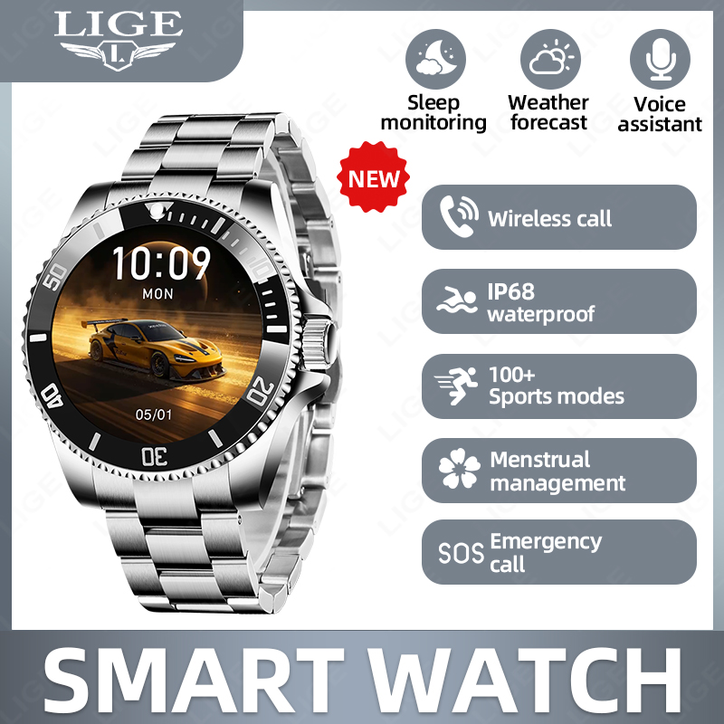 Luxury Watch On Wrist - LIGE Business Smartwatch für Herren, luxuriöse