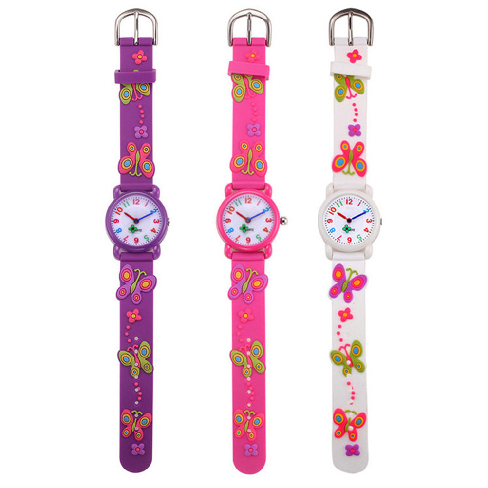 Luxury Watch Kids - Kinder-Silikon-Quarzuhr mit 3D-Cartoon-Design, großem, leicht ablesbarem