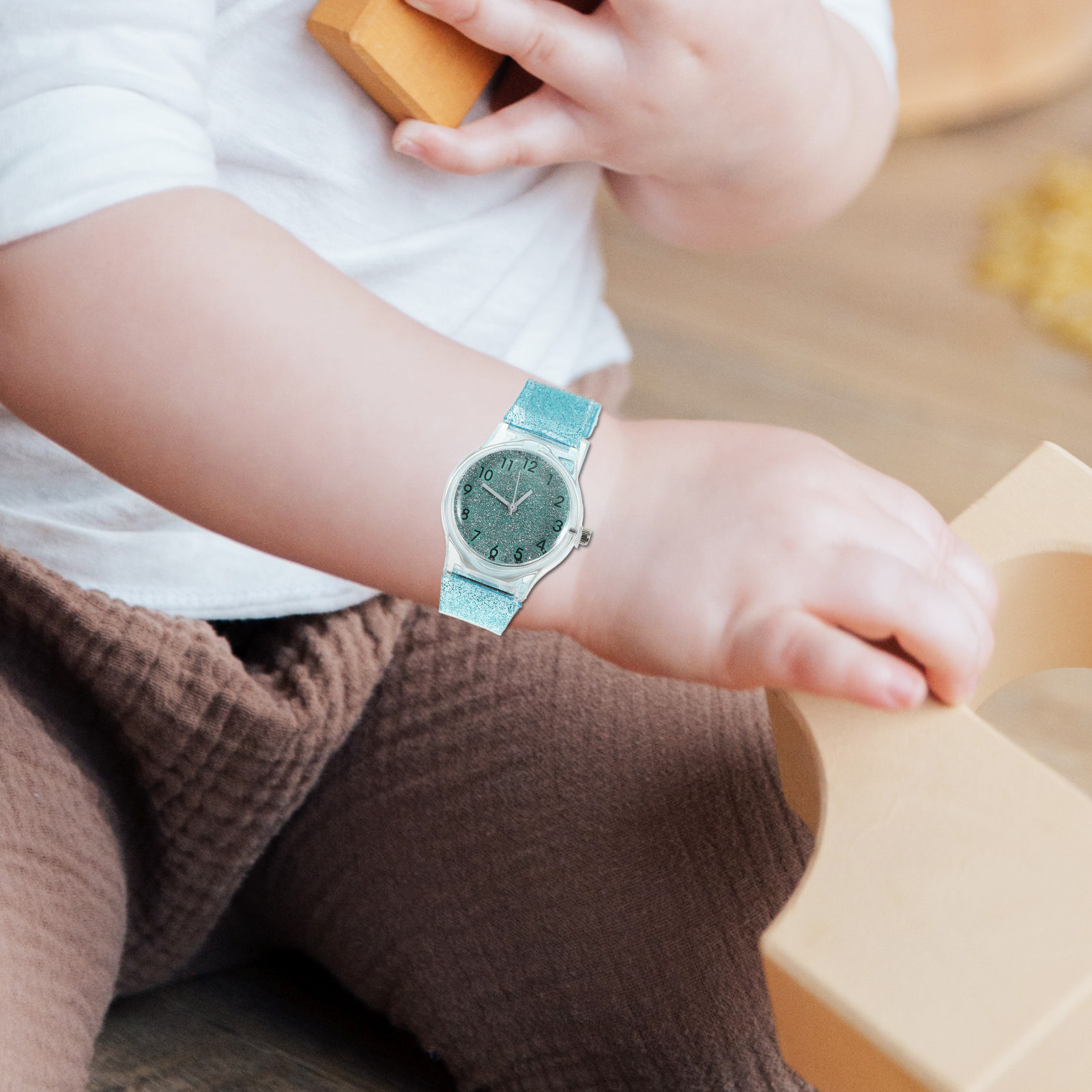 Luxury Watch Kids - Bunte, glänzende Kinderuhr, kreative Quarz-Armbanduhr, verstellbares