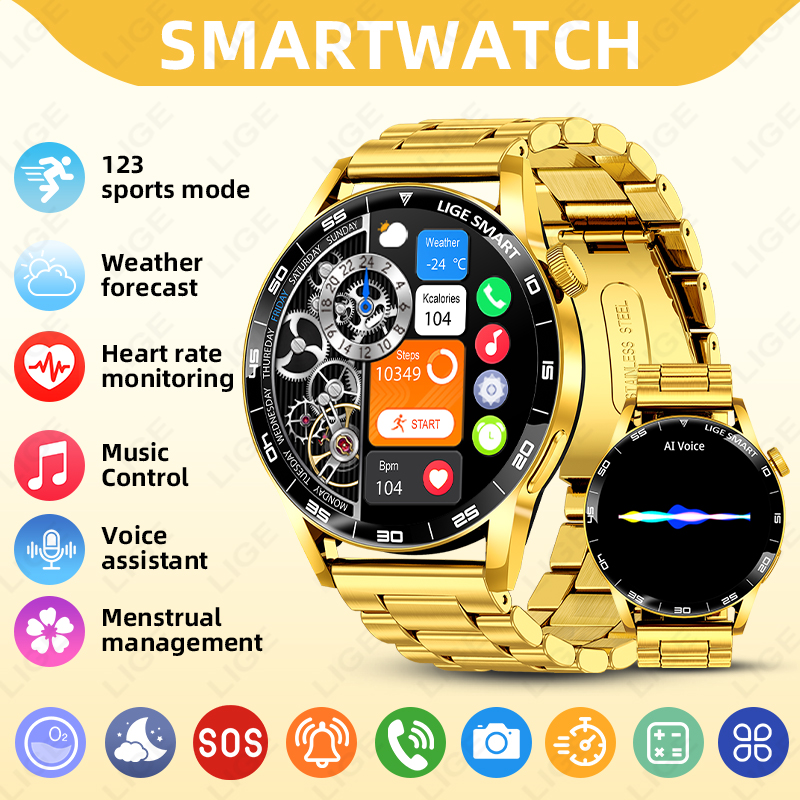 Luxury Watch On Wrist - LIGE Luxus Smart Uhr Für Mann