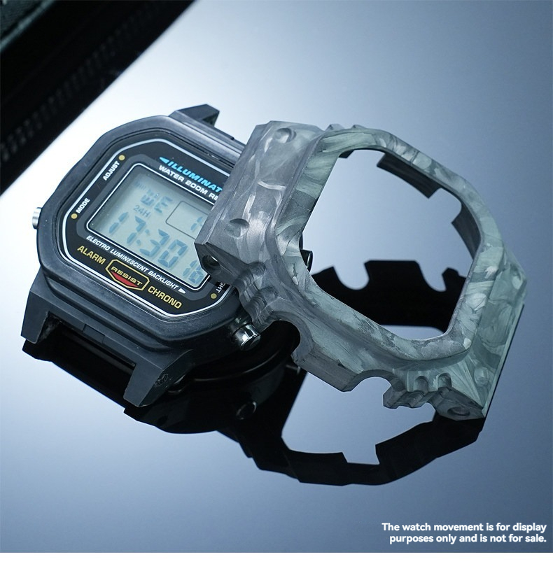 Casio Watch G-Shock Dw-5600 - Modifiziertes Uhrengehäuse aus Kohlefaser für Casio
