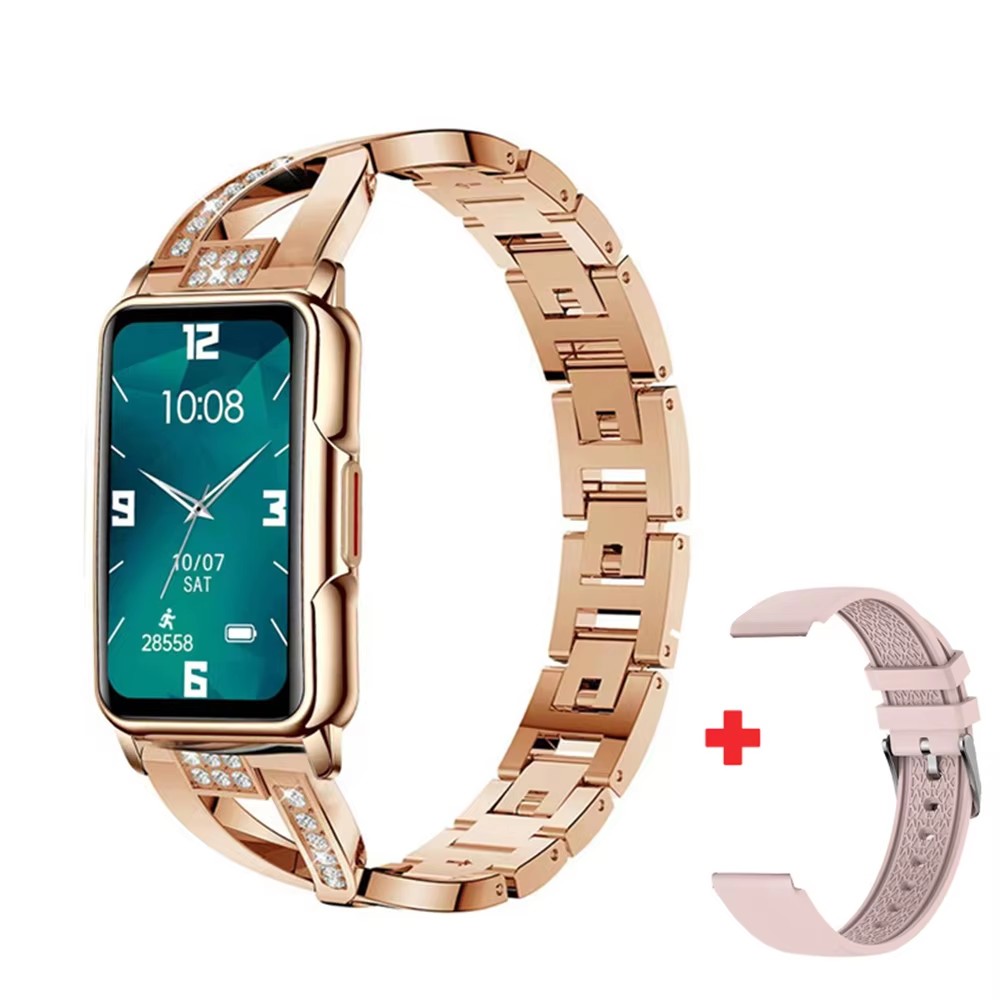 Luxury Watch On Wrist - Damen Smartwatch Luxus-Diamantuhren mit Herzfrequenzmesser Fitness-Tracker