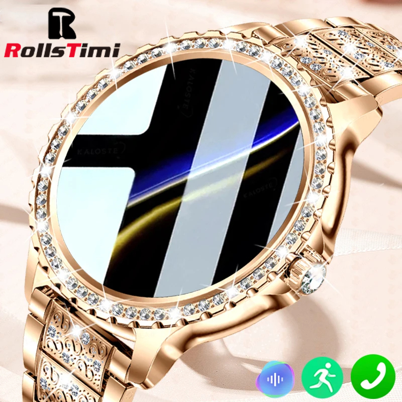 Luxury Watch On Wrist - Mode Luxus Gold Frauen Smart Uhr
