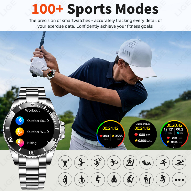 LIGE Business Smartwatch für H – Luxury Watch On Wrist Bewertung und Preis