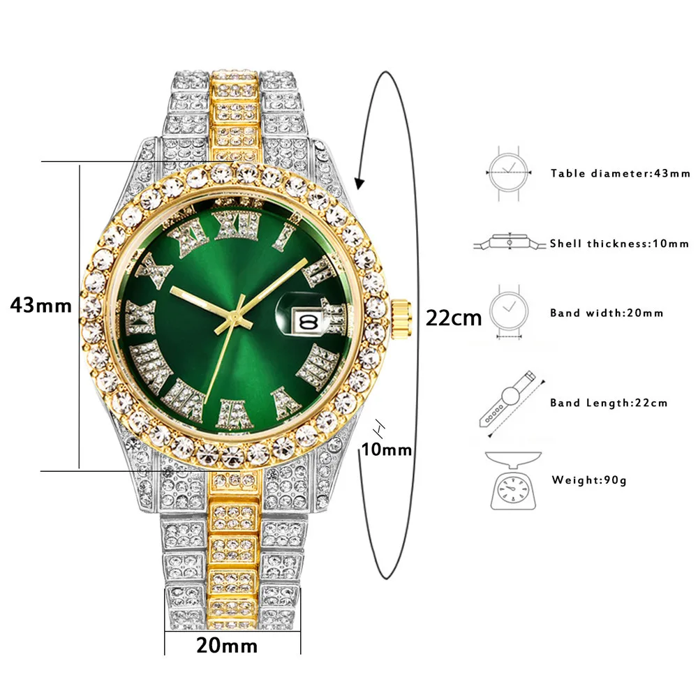 Volle Iced Out Armband Männer  – Luxury Watch Miami Bewertung und Preis