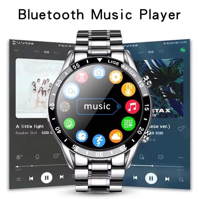 LIGE Neue Bluetooth Anruf Smar – Luxury Watch On Wrist Bewertung und Preis