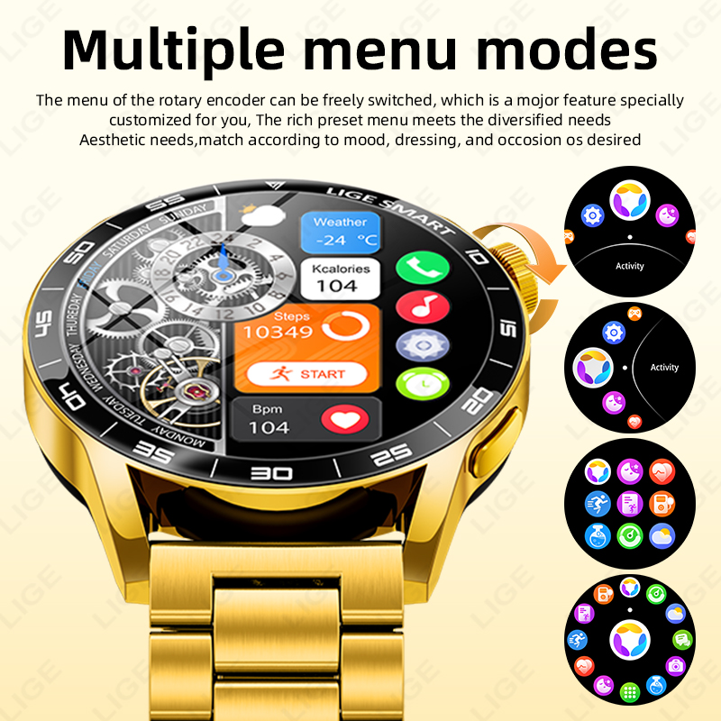 LIGE Luxus Smart Uhr Für Mann  – Luxury Watch On Wrist Bewertung und Preis