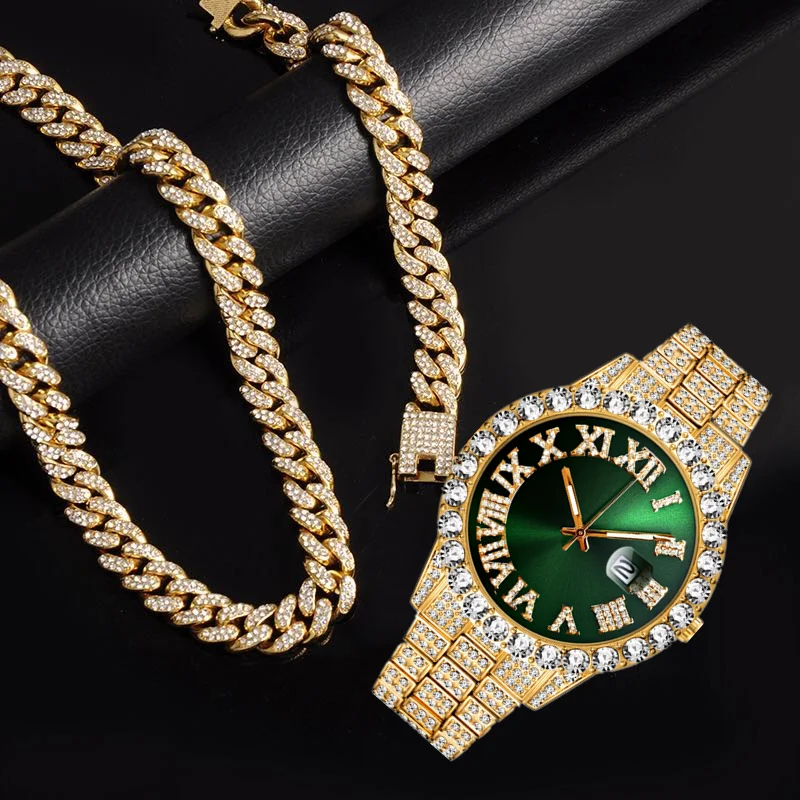 Quarz Luxus Gold Silber Uhr fü – Luxury Watch Miami Bewertung und Preis