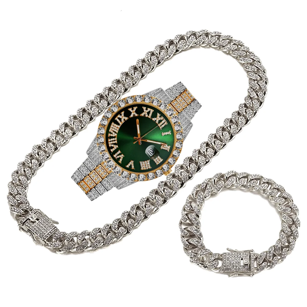 Quarz Luxus Gold Silber Uhr fü – Luxury Watch Miami Bewertung und Preis